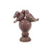 Ceramic Birds on Pedestal Statue