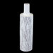 White Ceramic Vase I in Branches Finish
