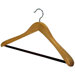 Wood Deluxe Oversized Nonslip Bar Suit Hanger
