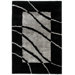 Uptown Border Swirl Black/Silver Rug