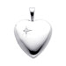 14k Solid Gold with Diamond Fully Open Close Function Heart Locket Pendant