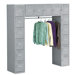 Sixteen Box Compartments and Coat Bar, 72W X 18D X 72H