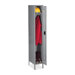 Single-Tier Locker, w/ Legs, 12"x18"x78", Medium Gray