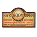 Hand-Carved Bar Room Open Sign
