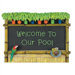 "Welcome To Our Pool" Tiki Bar Sign
