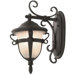 Tudor Two Light Outdoor Wall Lantern in Textured Matte Black