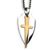 Stainless Steel Sword and Shield Necklace