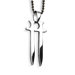 Stainless Steel Double Sword Pendant