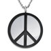 Stainless Steel Peace Sign Necklace