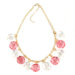 Goldtone Plastic Bead Necklace