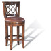 Swivel Counter Stool in Medium Brown