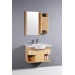 31.5" Single Bathroom Vanity Set with Mirror in Bamboo
