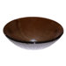 Tempered Glass Vessel Sink in Brown