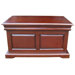 Mahogany Sleigh Blanket Box in Mahogany