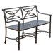 Geometric Aluminum Garden Bench