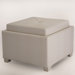 Andrea Faux Snake Tray Top Cube Ottoman