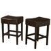 Lopez Backless Bonded Leather Counter Stool (Set of 2)