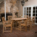 Sunrise 7 Piece Outdoor Wood Expandable Dining Set