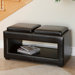 Derby Leather Cocktail Ottoman