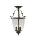 Bell Jar 3 Light Convertible Foyer Pendant