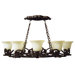 Toscana 8 Light Pot Rack Light
