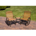 Country Garden Steel Glider Chair
