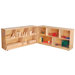 24" Maple Folding Storage Unit