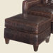 Gibson Leather Ottoman