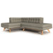 Luna Double Bumper Loft Sectional