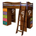 Little Girl Tea Set Twin Loft Bed with Desk and Storage
