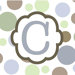 Boy's Polka-Dot Alphabet Canvas