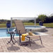 Island Breeze Sling Chaise Lounge and End Table Set