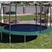 12 Ft. (Frame Size) Trampoline Net for Enclosure with 6 Straight Curved Poles (Fits Skywalker) (Net and Attachments Only)