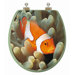 3D Ocean Series Round Clownfish and Anemones Toilet Seat