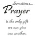 Mounted Rubber Sometimes Prayer Stamp