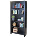 Tribeca Loft Black Office Collection 70" Bookcase in Distressed Painted Black