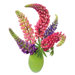 Flat Flowers Window Stickers Originals in Lupine