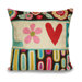 Retro Love Wool and Cotton Pillow