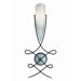 Louvre One Light Wall Sconce in Rusty