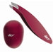 Slanted-Tip Red Tweezers and Cosmetic Sharpener
