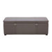 Voyager Bonded Leather Storage Bench