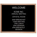 Framed Letter Board Message Center