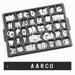 Universal Single Tab Helvetica Typeface Changeable Letters (330 characters per set)