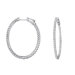 Cubic Zirconia Hoop Earring