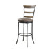 Charleston Ladder Back Swivel Counter Stool in Distressed Desert Tan
