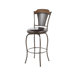 Huntington Swivel Stool in Distressed Chestnut Brown