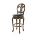 Fleur De Lis 30" Triple Leaf Swivel Bar Stool