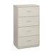 4-Drawer Lateral File W/Lock,30"x19-1/4"x53-1/4", Light Gray