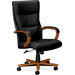 High Back Leather Chair with Arms
