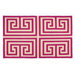 Greek Key Pink Rug
